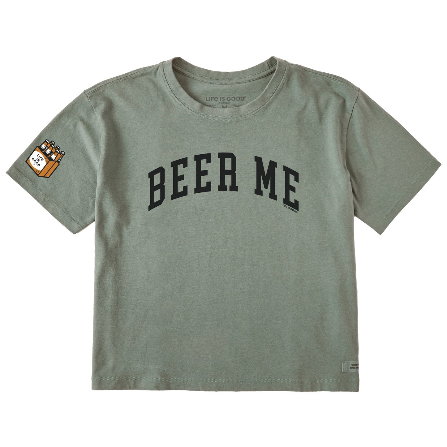 Women's Beer Me Arch Short Sleeve Crusher Boxy Tee