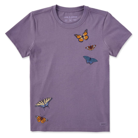 Women's Butterfly Landing Short Sleeve Crusher Tee