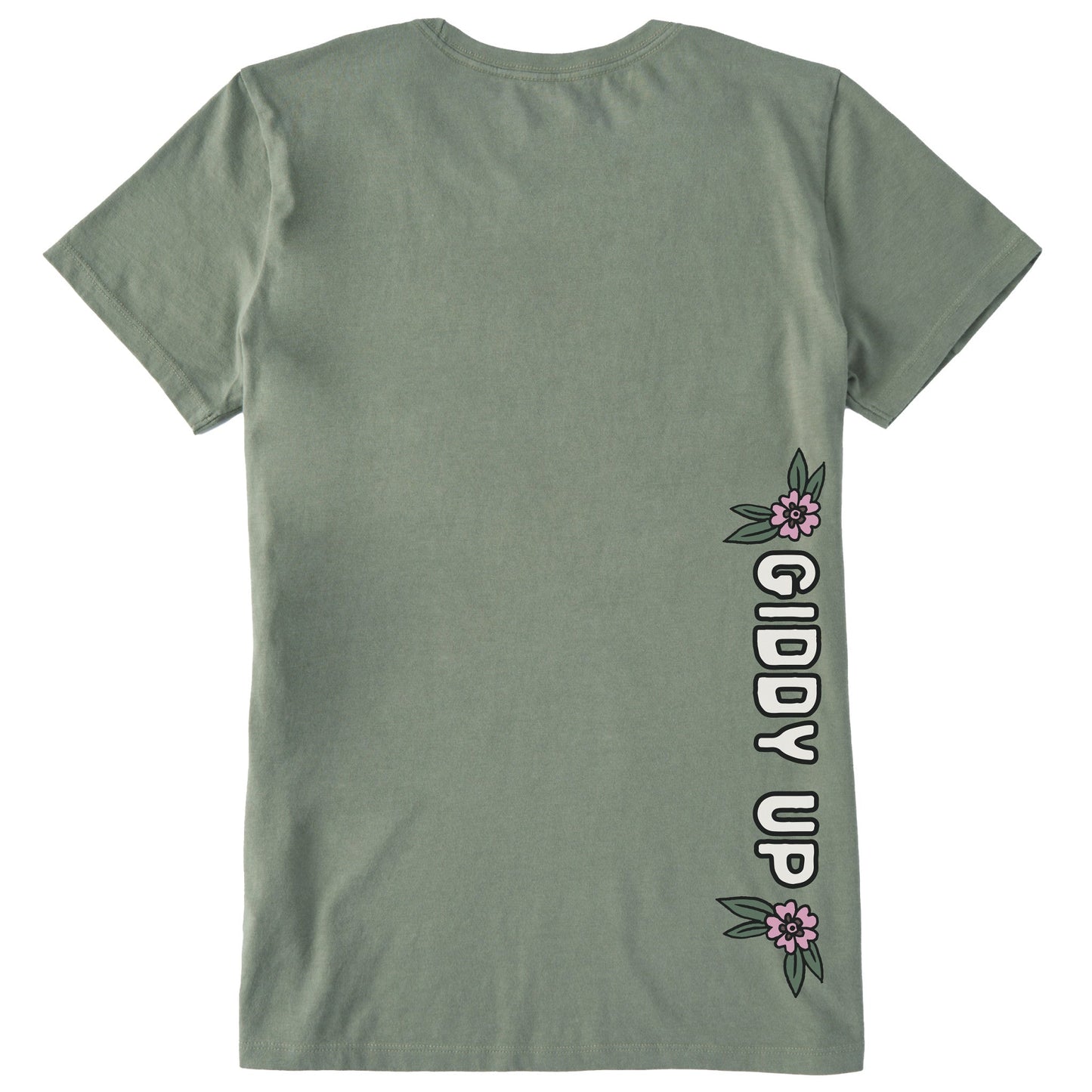 Women's Giddy Up Cowgirl Boots Short Sleeve Crusher Tee