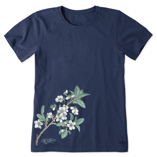 Women's Climbing Plum Blossom Short Sleeve Crusher Tee
