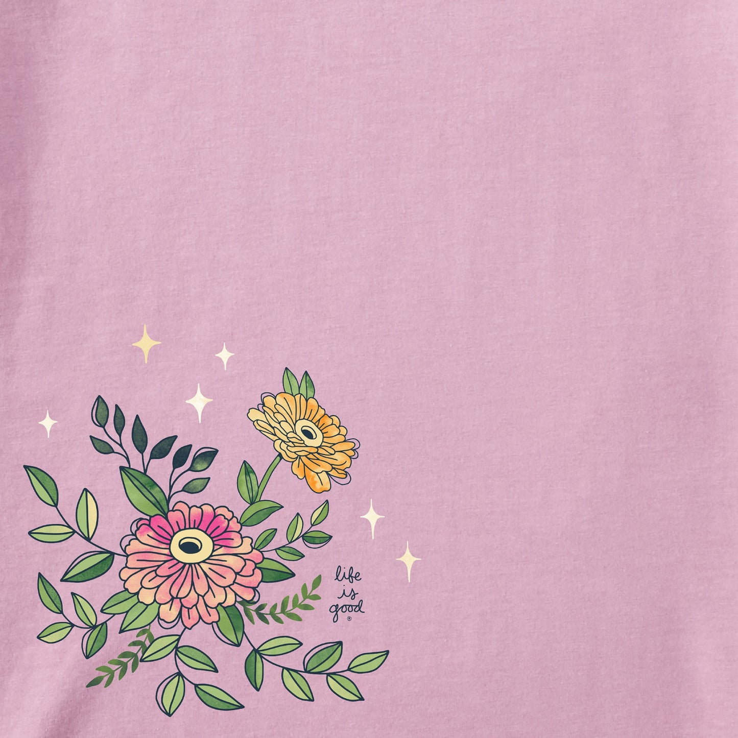 Women's Watercolor Hummingbird Flowers Short Sleeve Crusher Tee