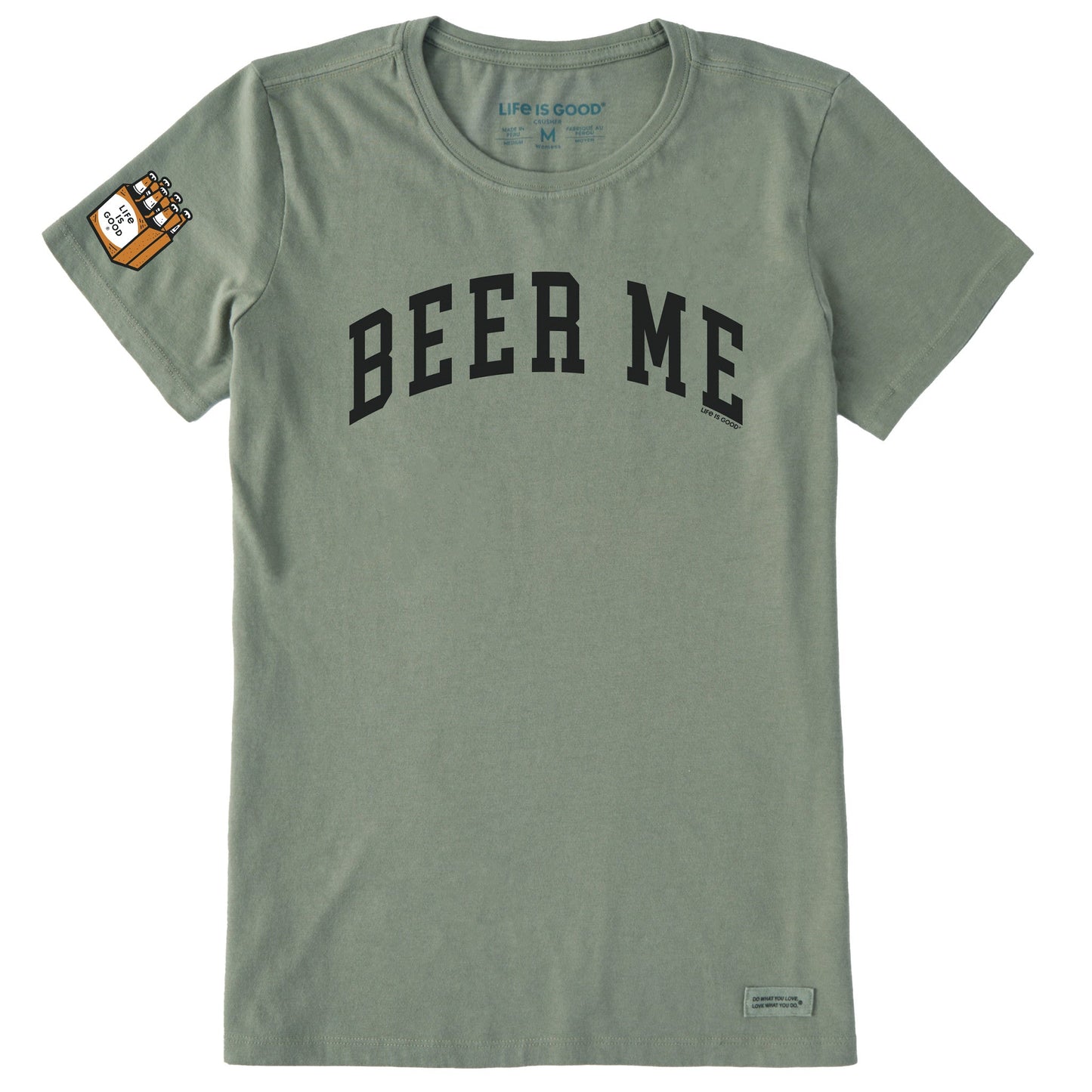 Women's Beer Me Arch Short Sleeve Crusher Tee