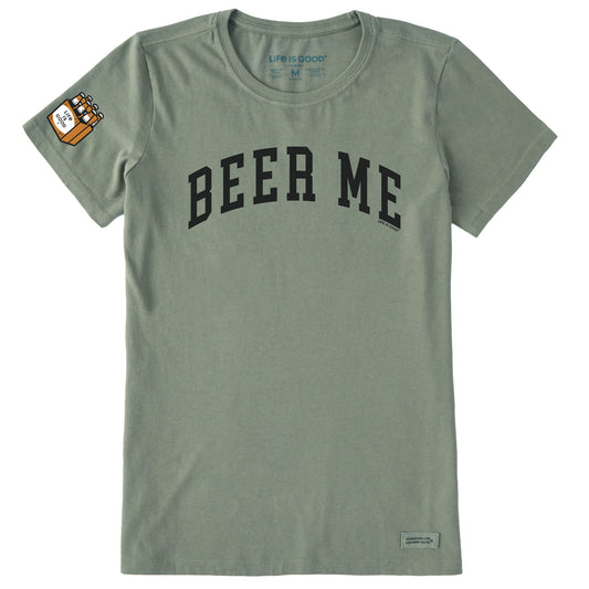 Women's Beer Me Arch Short Sleeve Crusher Tee