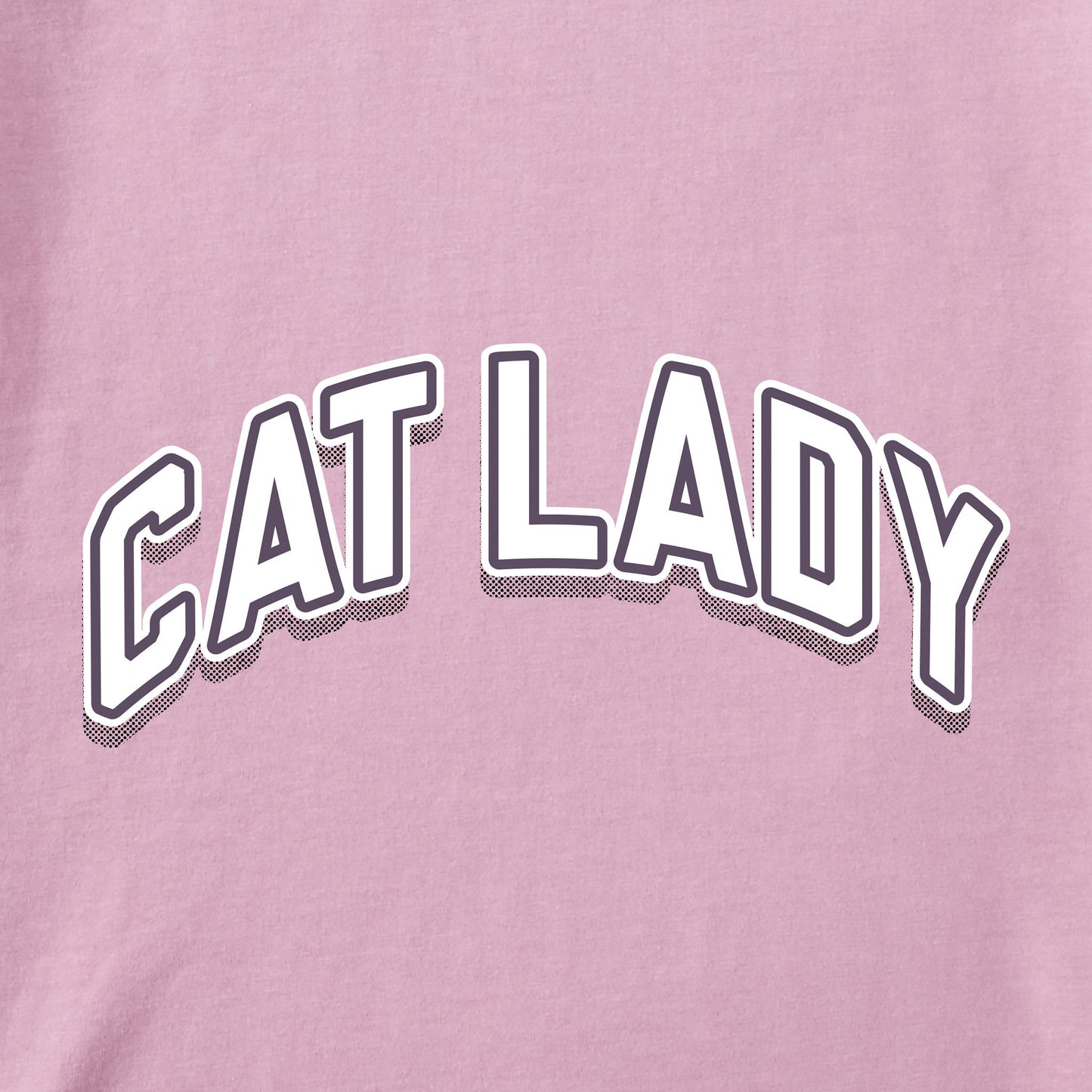 Women's Cat Lady Arch Short Sleeve Crusher Tee