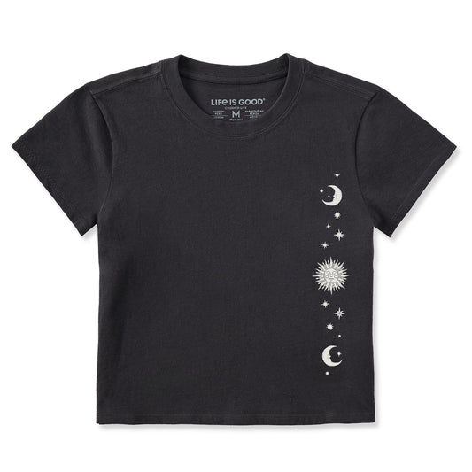 Women's Celestial Moon and Stars Crusher-LITE Shrunken Tee