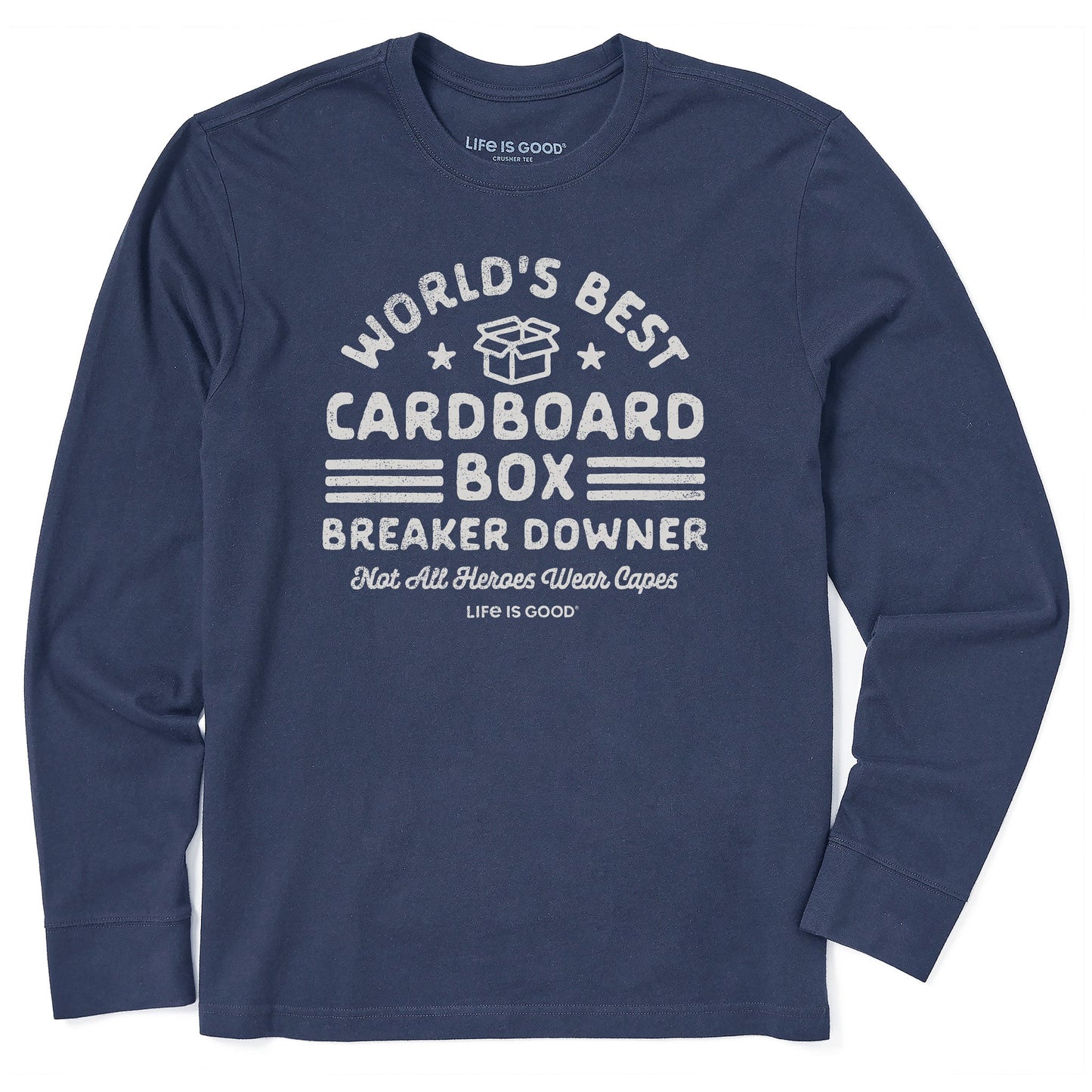 Men's Cardboard Box Breaker Downer Long Sleeve Crusher Tee