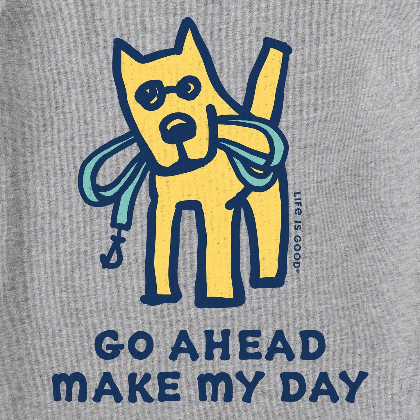 Men's Go Ahead Make My Day Long Sleeve Crusher Tee