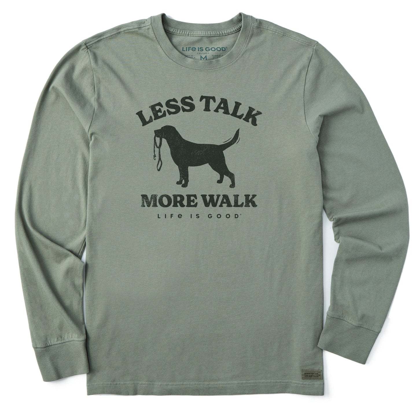 Men's Less Talk More Walk Long Sleeve Crusher Tee