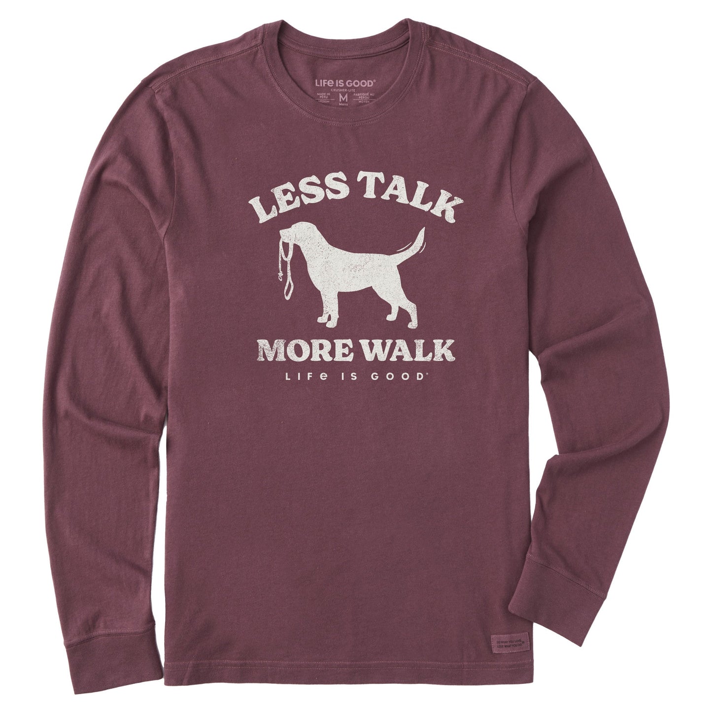 Men's Less Talk More Walk Long Sleeve Crusher Tee