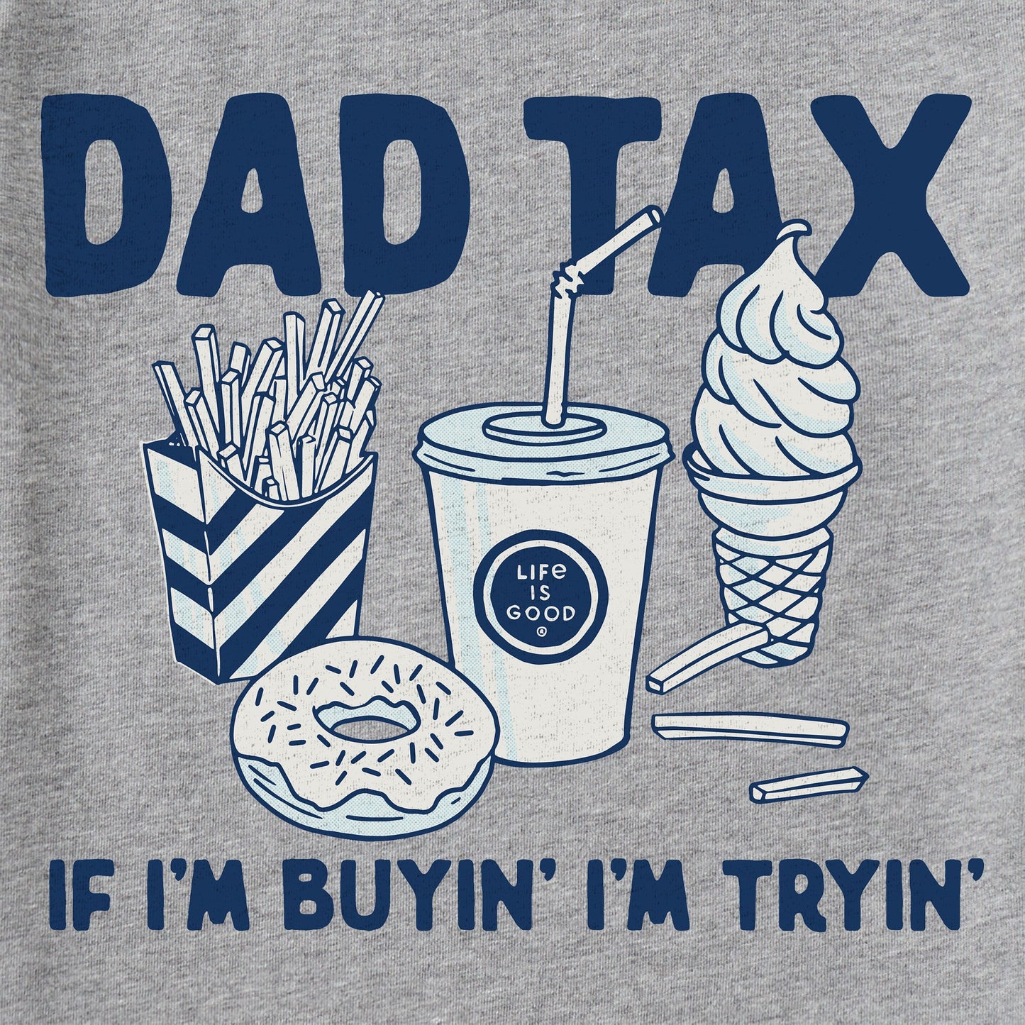 Men's Dad Tax Long Sleeve Crusher Tee