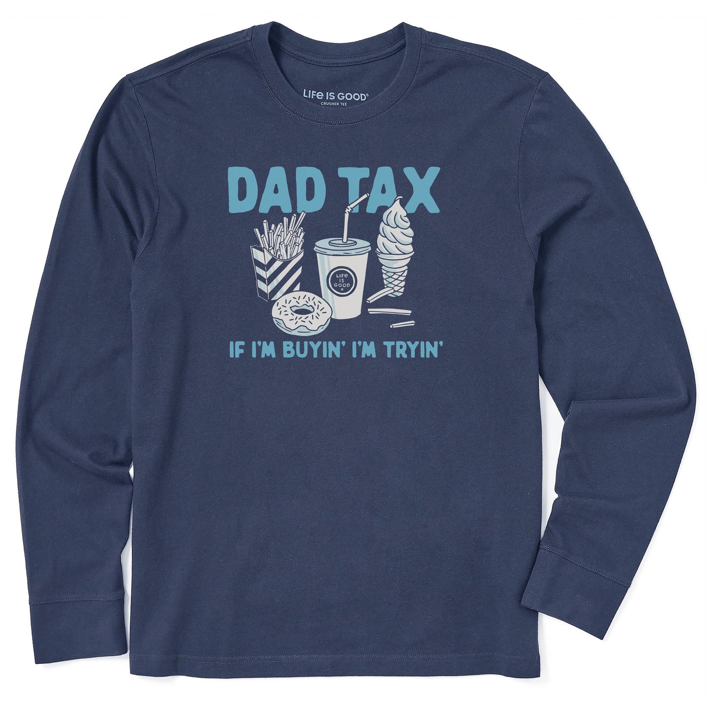 Men's Dad Tax Long Sleeve Crusher Tee