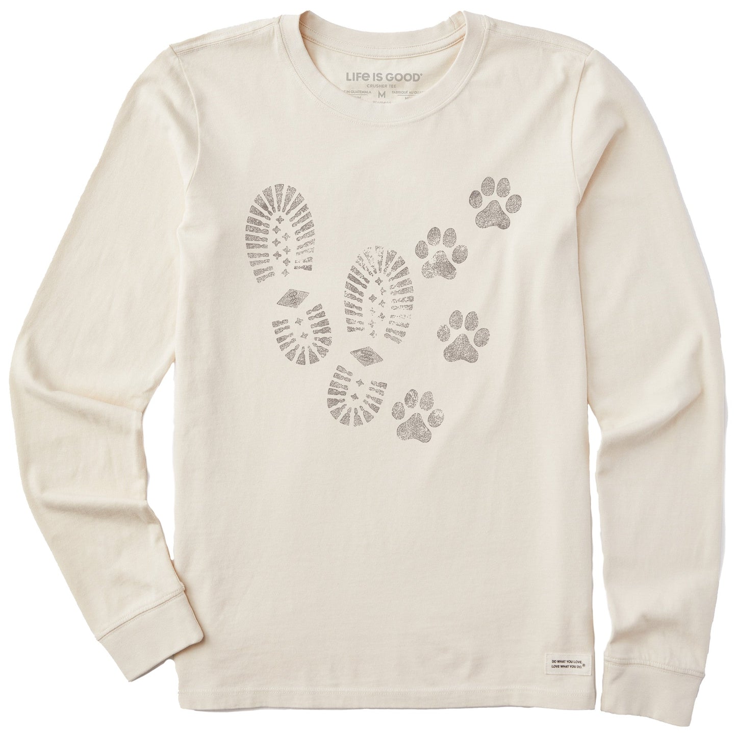 Women's Trails & Tails Long Sleeve Crusher Tee