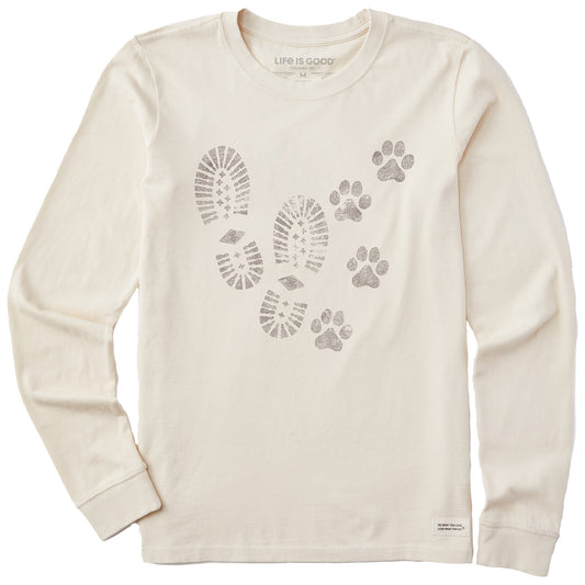 Women's Trails & Tails Long Sleeve Crusher Tee