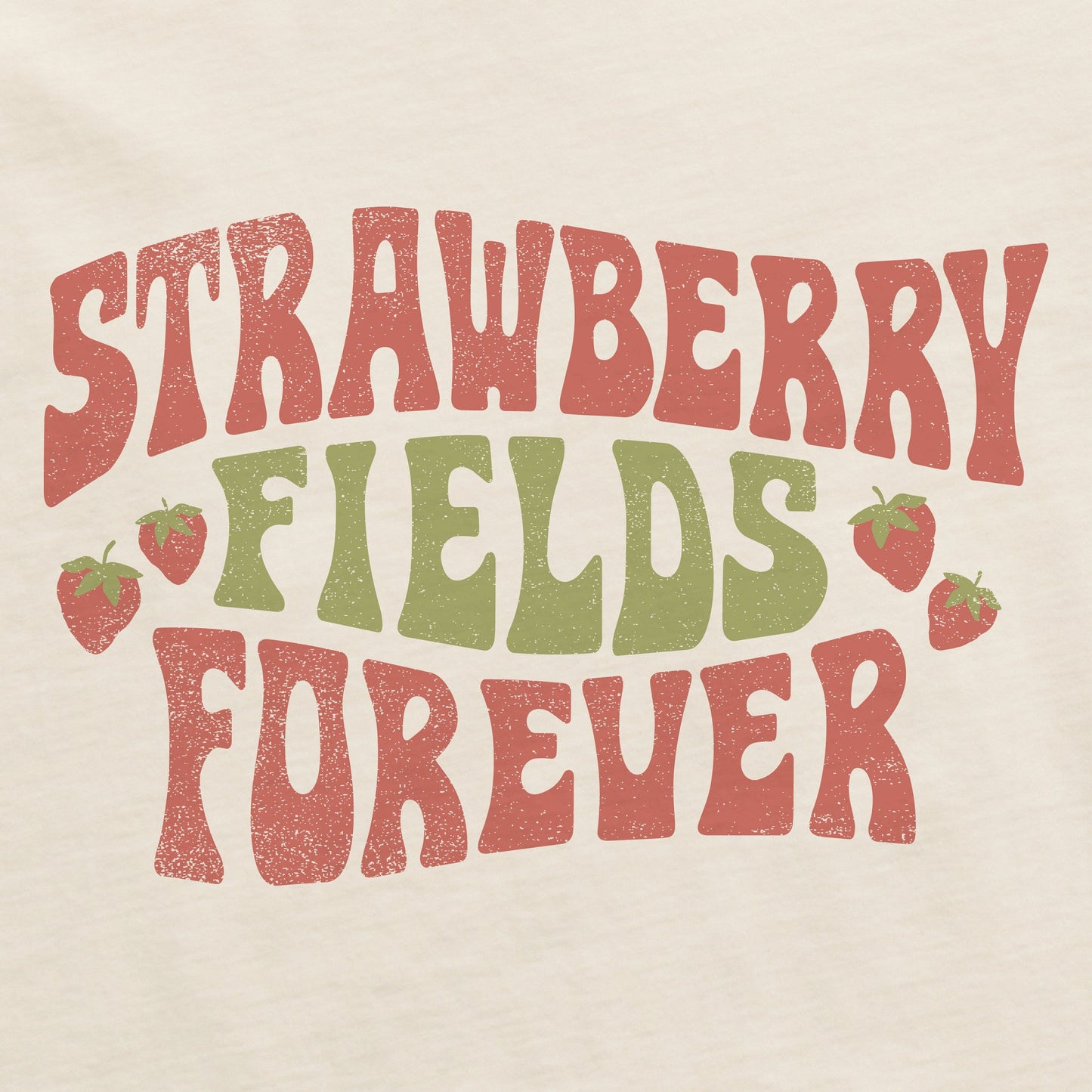 Men's Strawberry Fields Forever Short Sleeve Crusher Tee