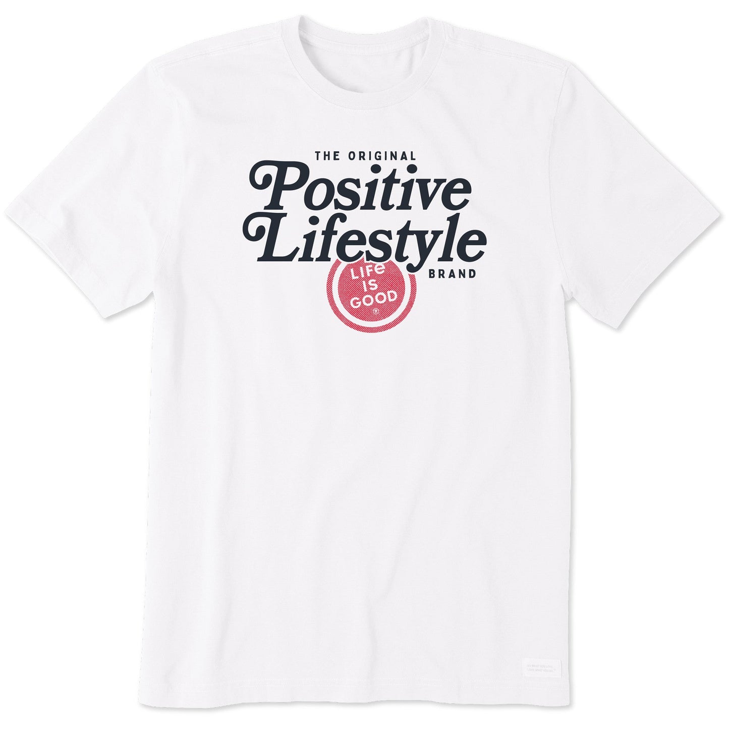 Men's Positive Lifestyle Script Short Sleeve Crusher Tee