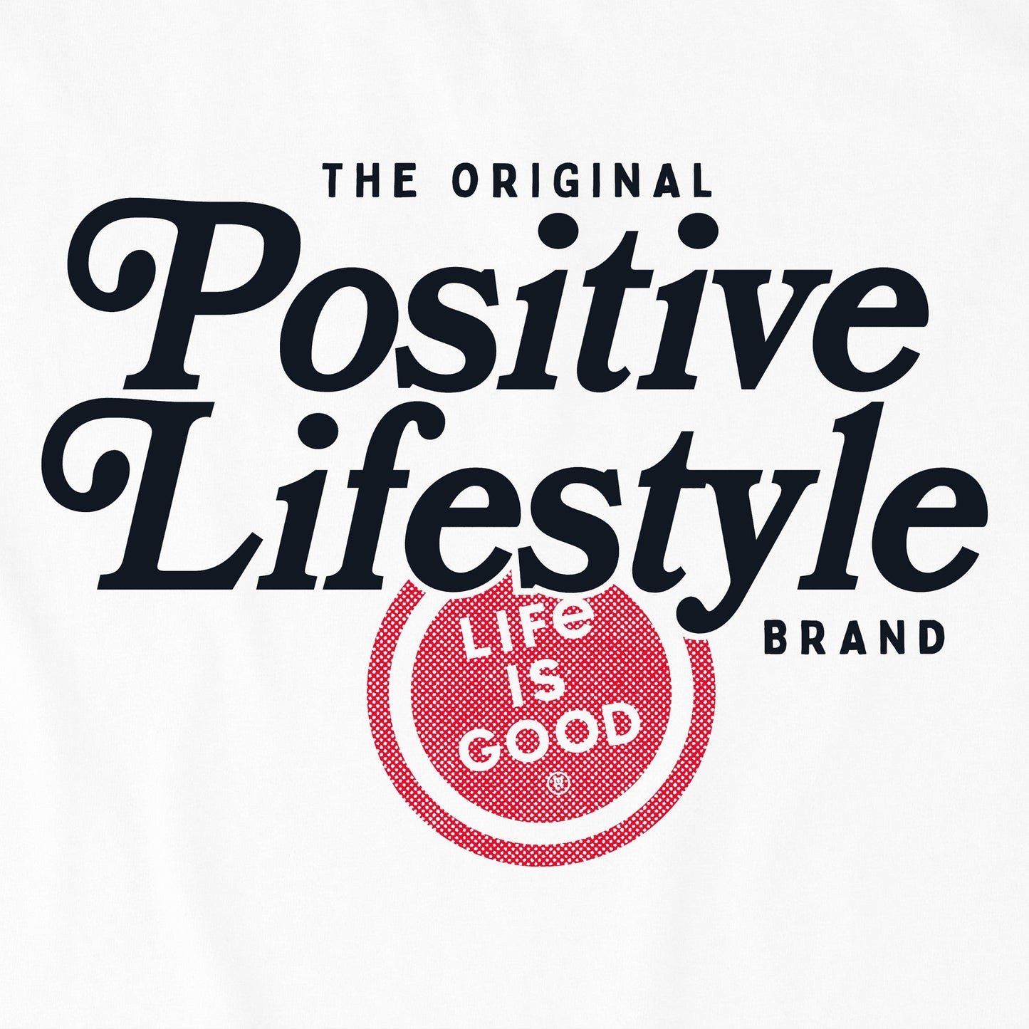 Men's Positive Lifestyle Script Short Sleeve Crusher Tee