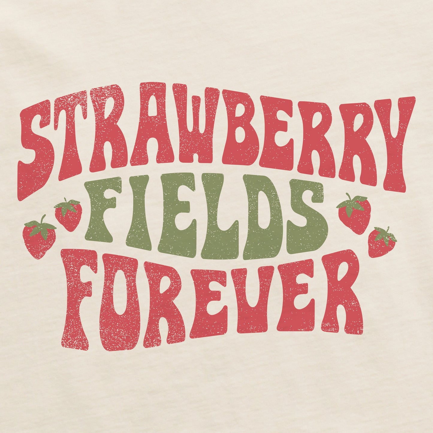 Women's Strawberry Fields Forever Short Sleeve Crusher Boxy Tee