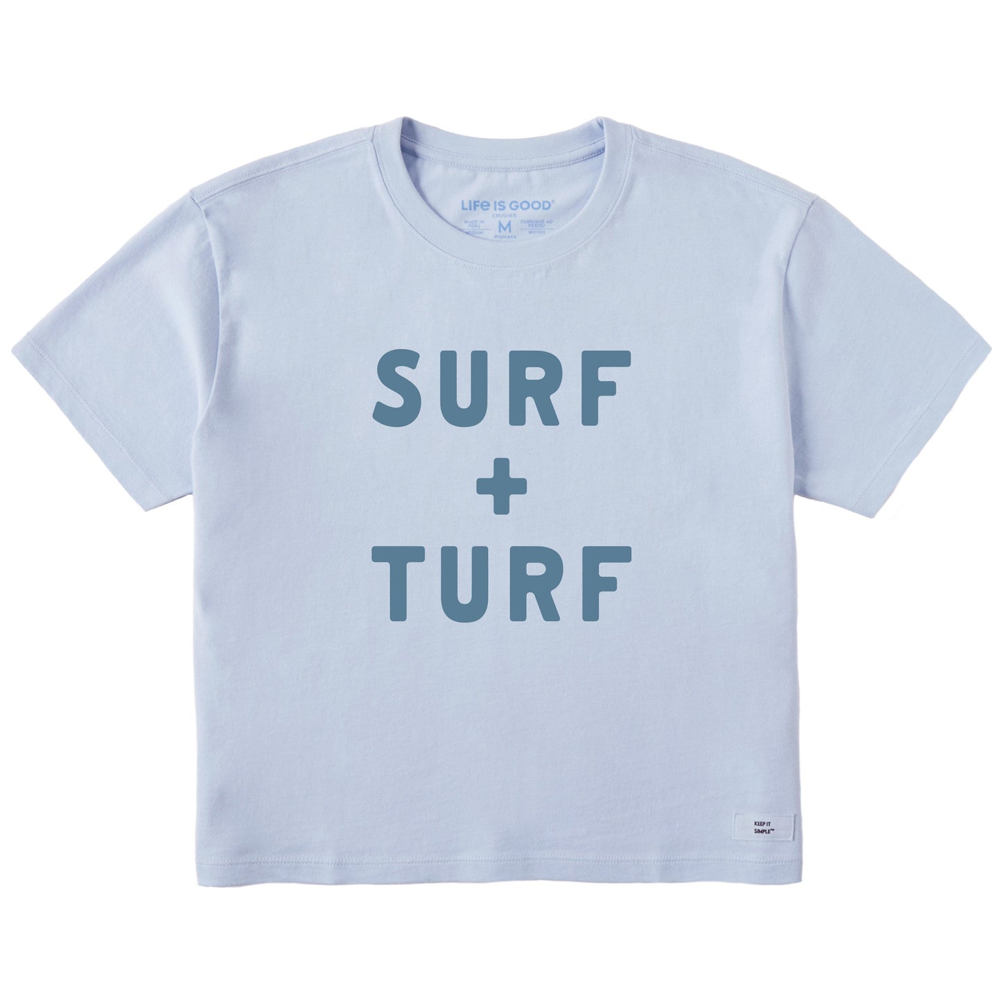Women's Surf and Turf Short Sleeve Crusher Boxy Tee