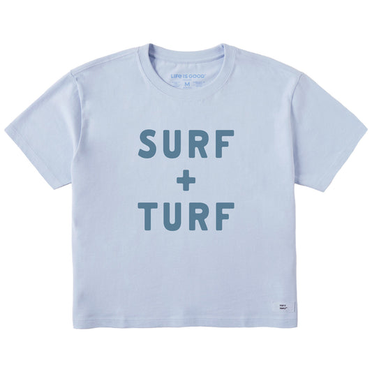 Women's Surf and Turf Short Sleeve Crusher Boxy Tee