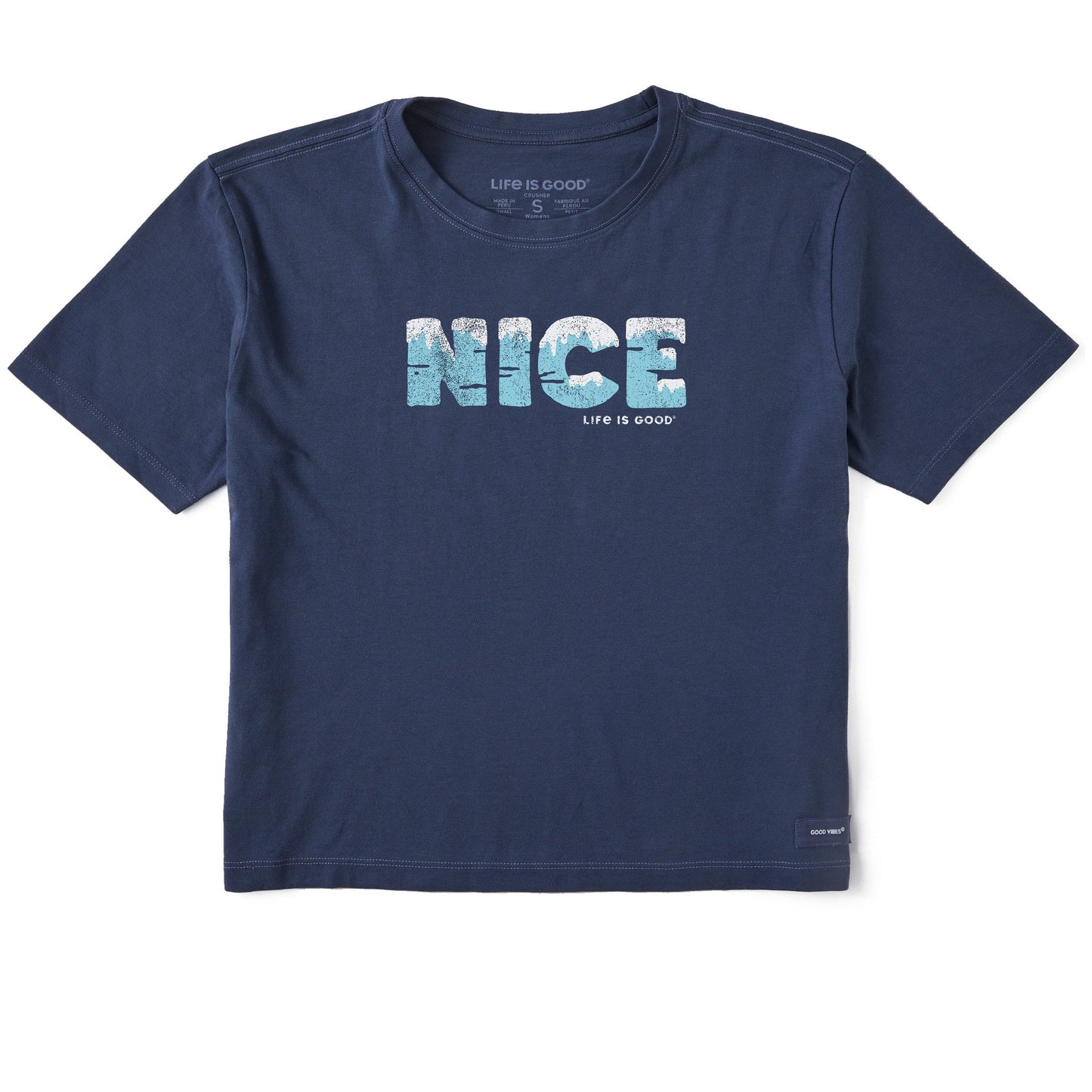 Women's Nice Short Sleeve Crusher Boxy Tee