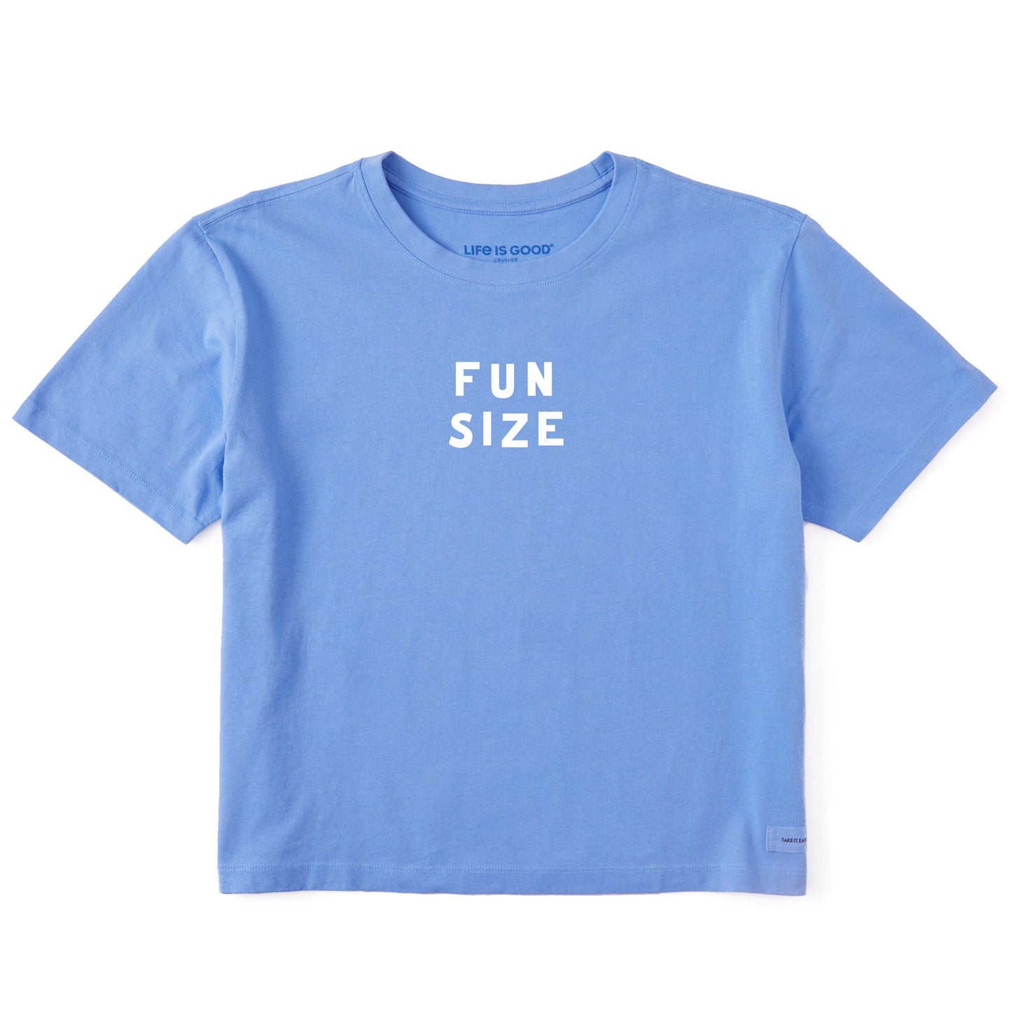 Women's Fun Size Simple Short Sleeve Crusher Boxy Tee