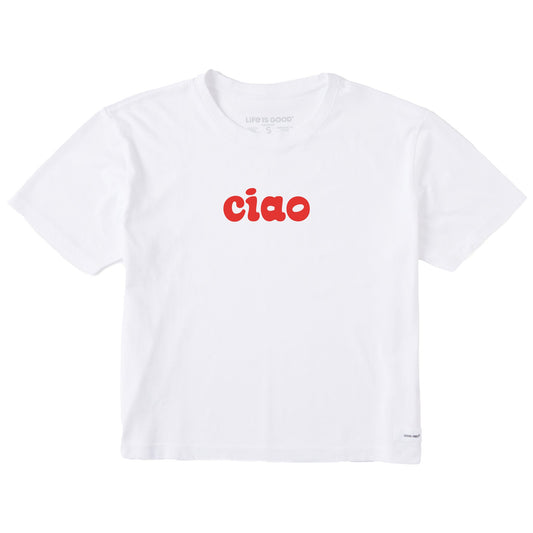 Women's Ciao Bubbly Short Sleeve Crusher Boxy Tee