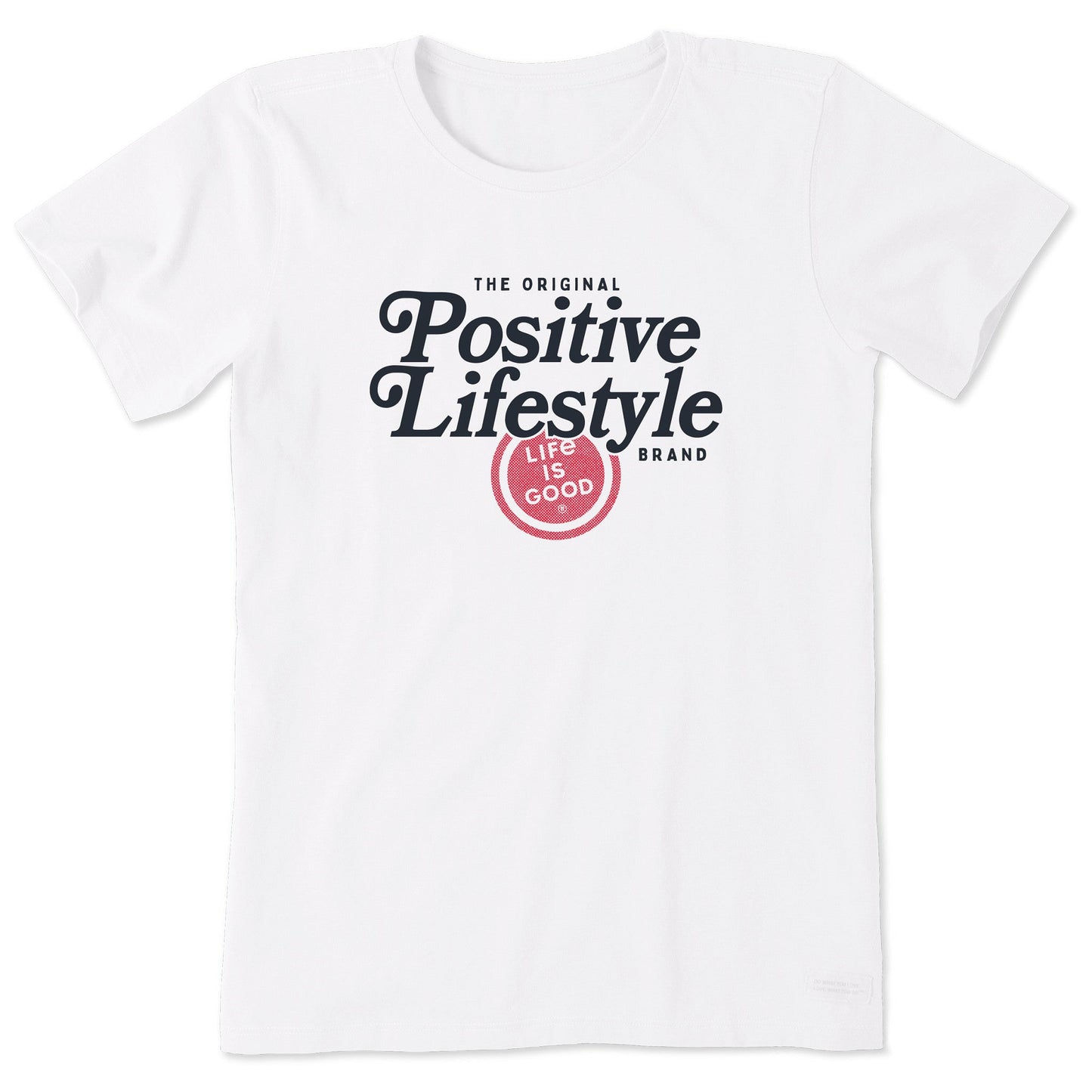 Women's Positive Lifestyle Script Short Sleeve Crusher Tee