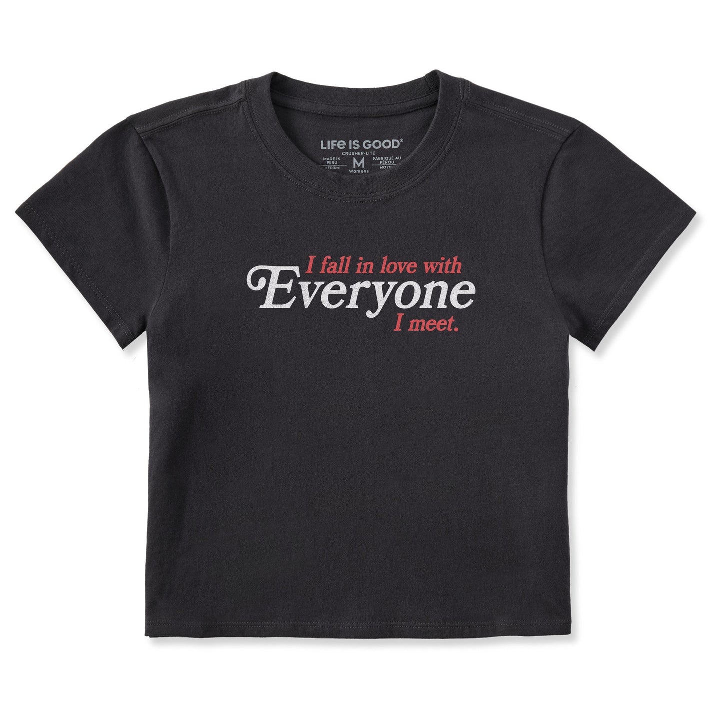 Women's Fall in Love with Everyone Crusher-LITE Shrunken Tee
