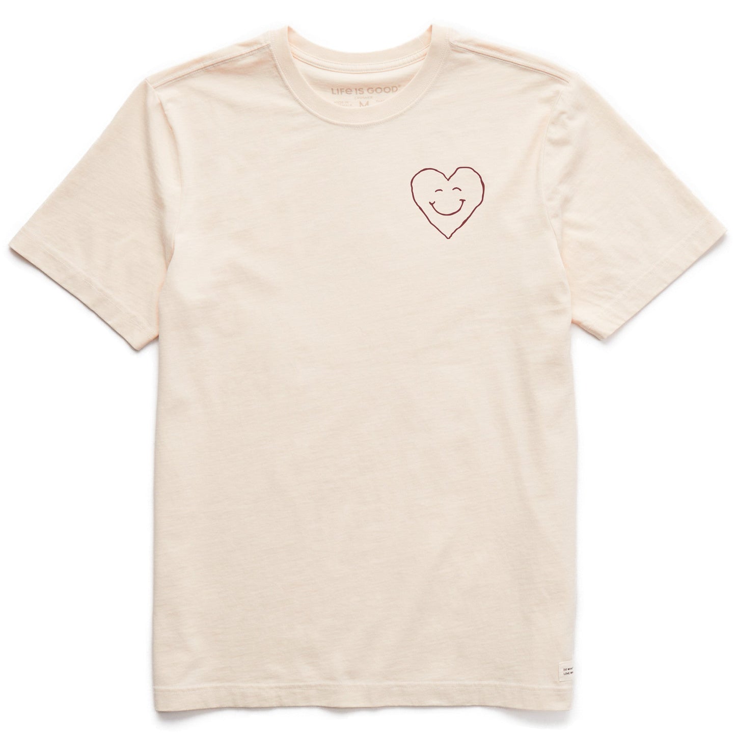 Men's Bert's Smile Heart Short Sleeve Crusher Tee