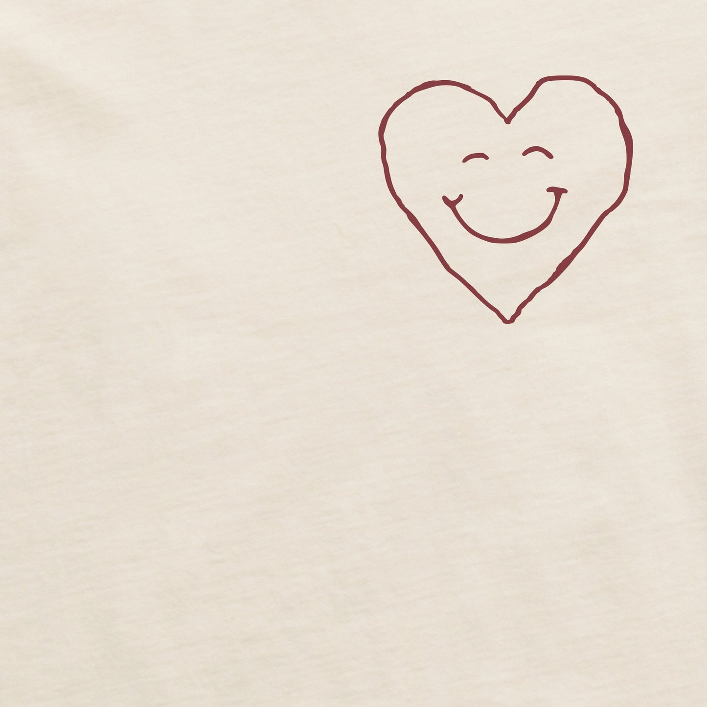 Men's Bert's Smile Heart Short Sleeve Crusher Tee