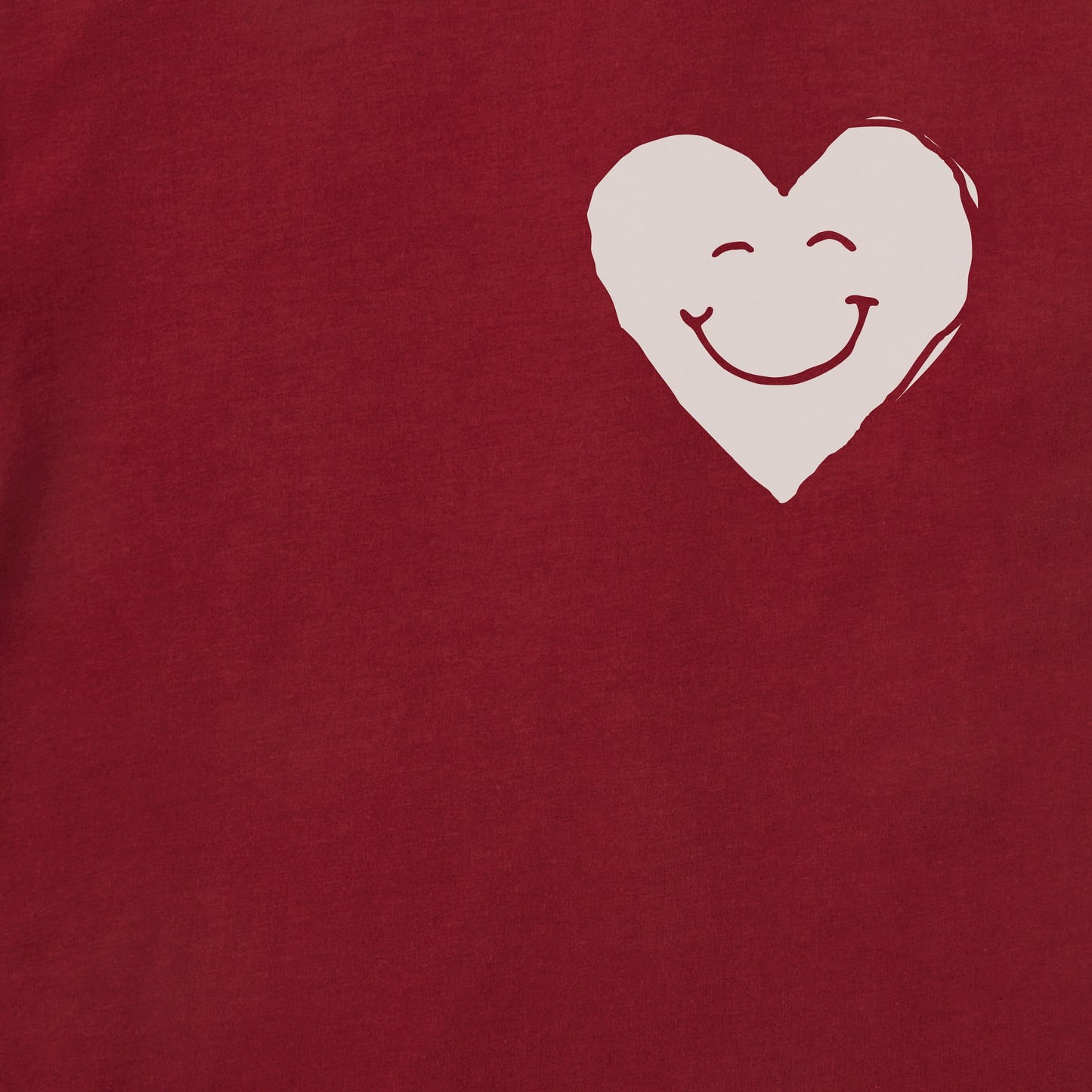 Men's Bert's Smile Heart Short Sleeve Crusher Tee