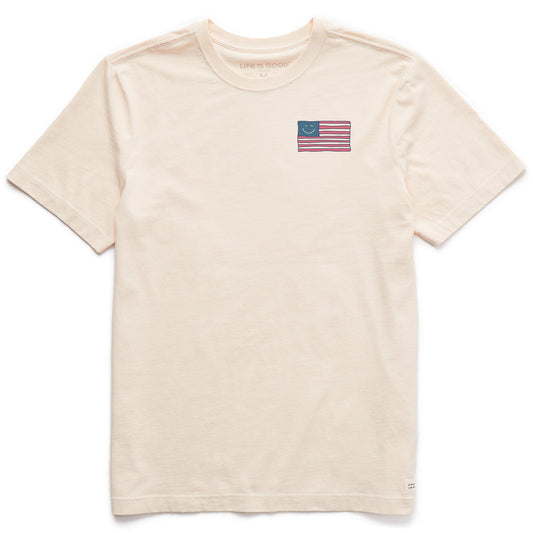 Men's Bert's Smile Flag Short Sleeve Crusher Tee