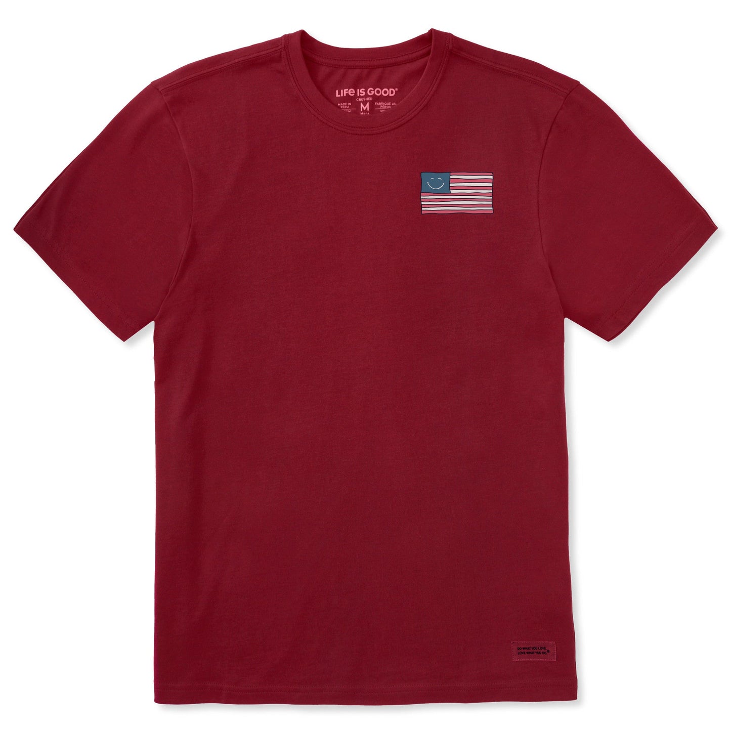 Men's Bert's Smile Flag Short Sleeve Crusher Tee