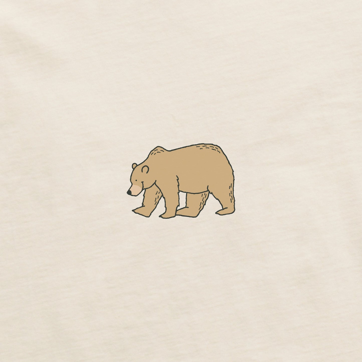 Women's Bert's Smile Bear Short Sleeve Crusher Boxy Tee