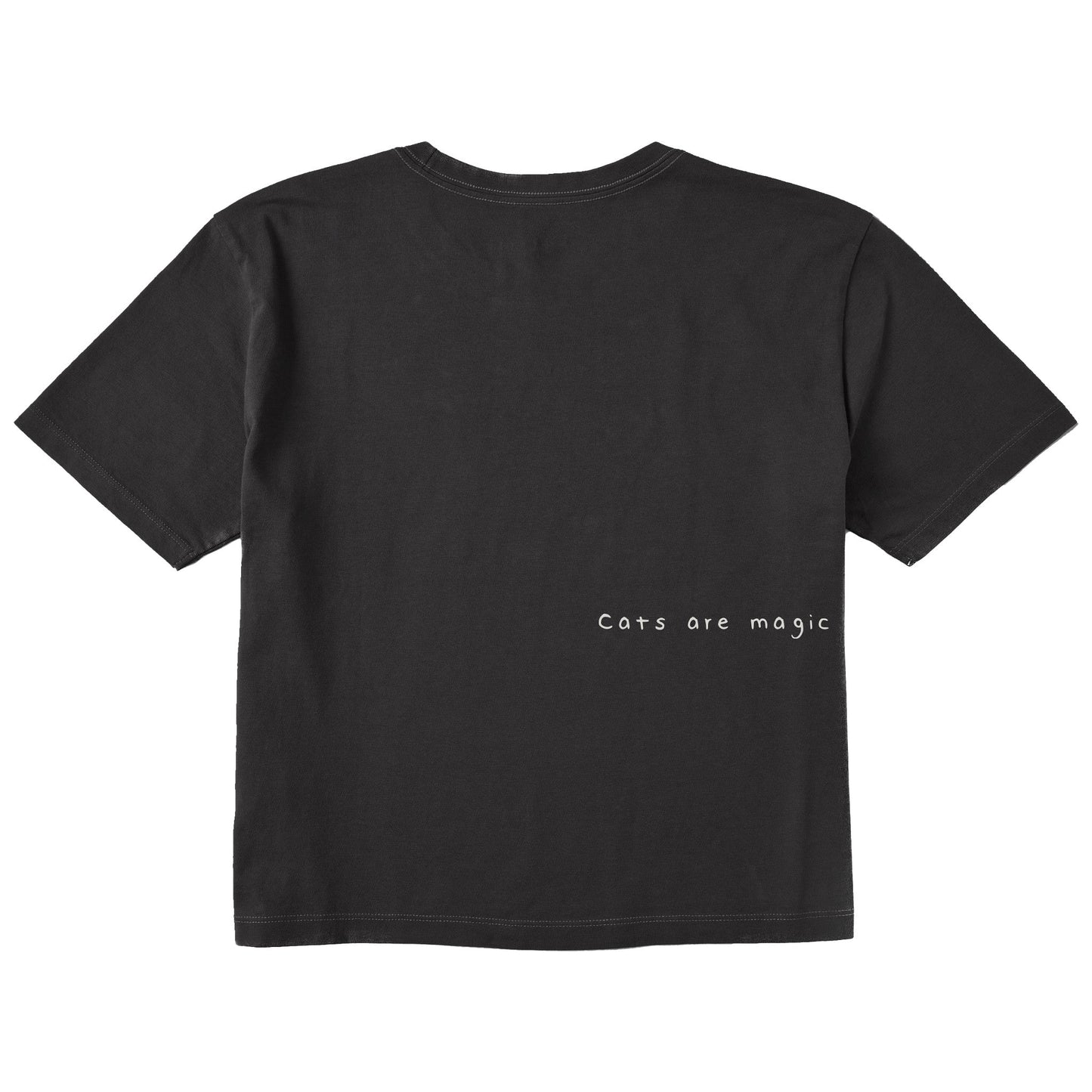 Women's Bert's Smile Cat Short Sleeve Crusher Boxy Tee