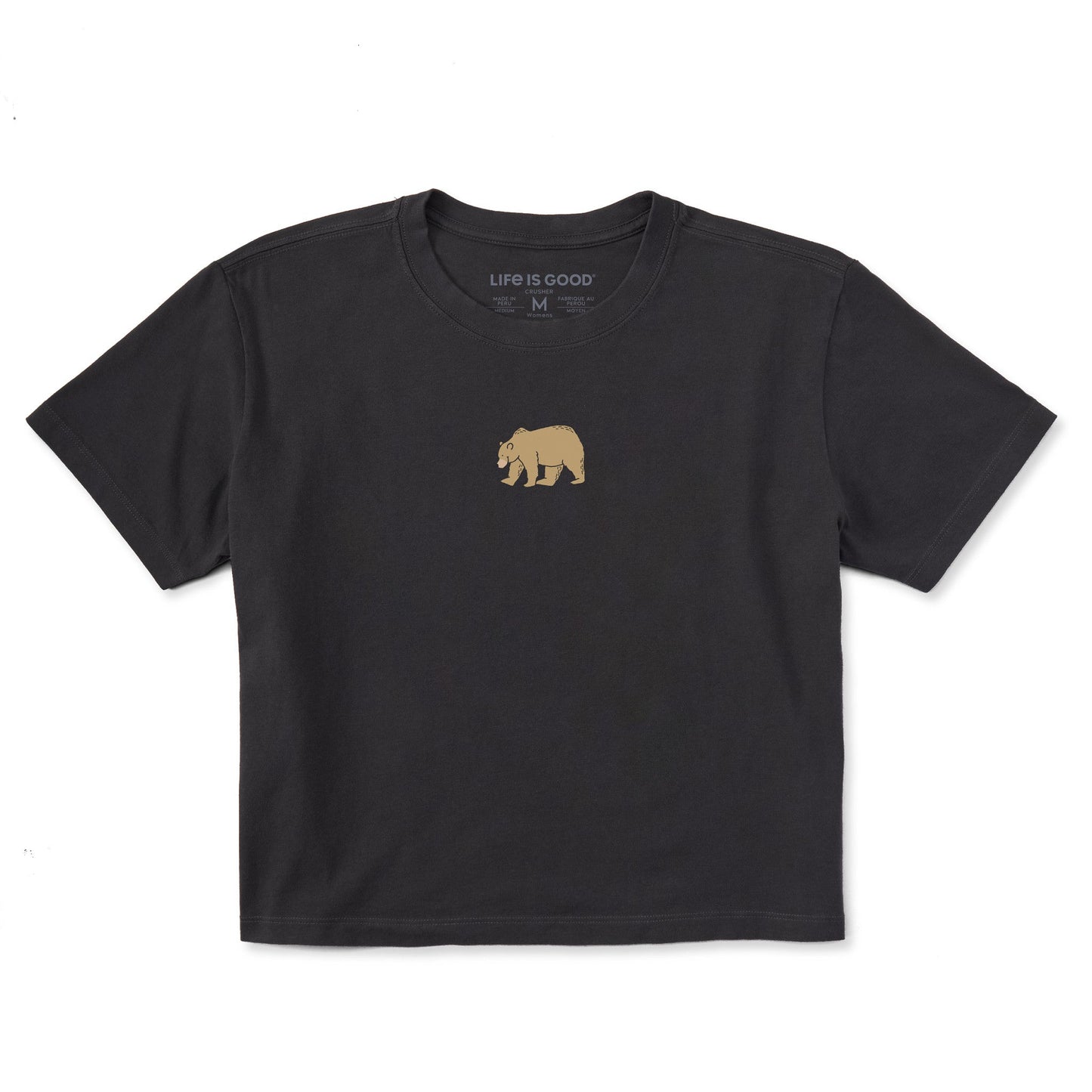 Women's Bert's Smile Bear Short Sleeve Crusher Boxy Tee