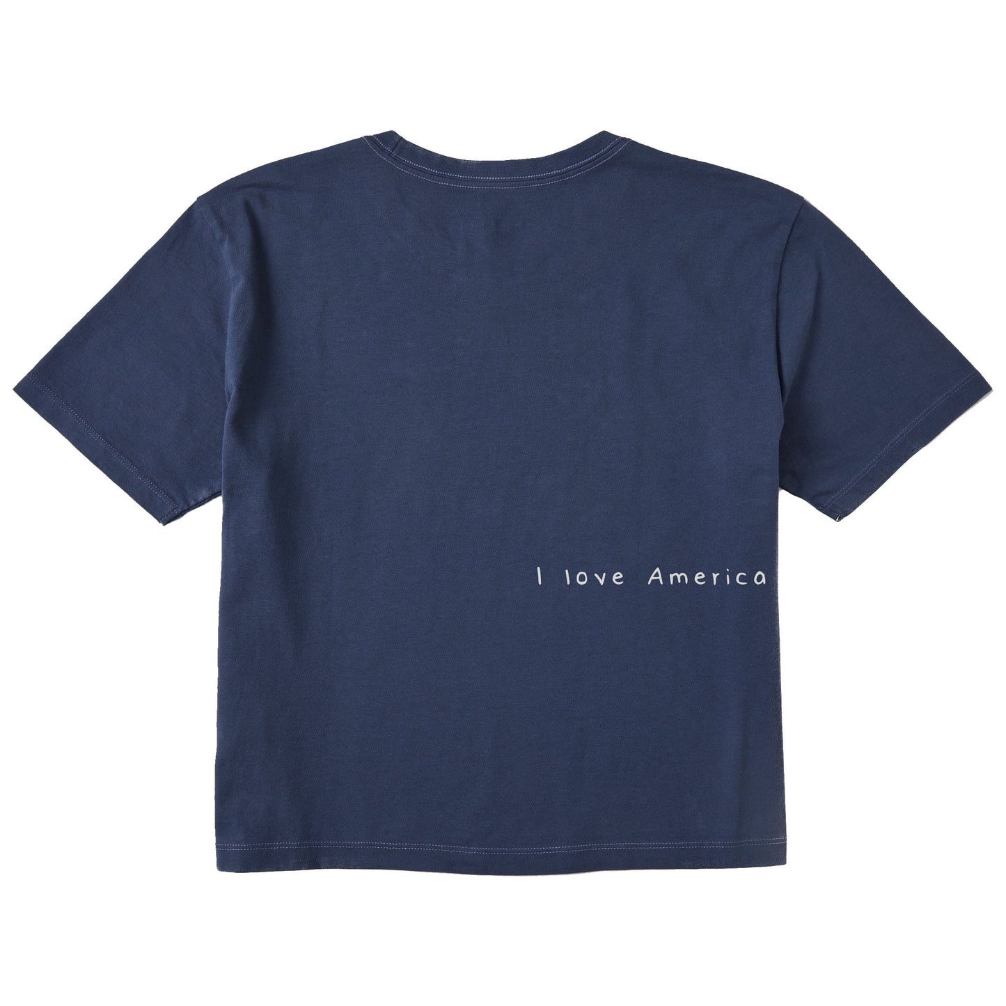 Women's Bert's Smile Flag Short Sleeve Crusher Boxy Tee