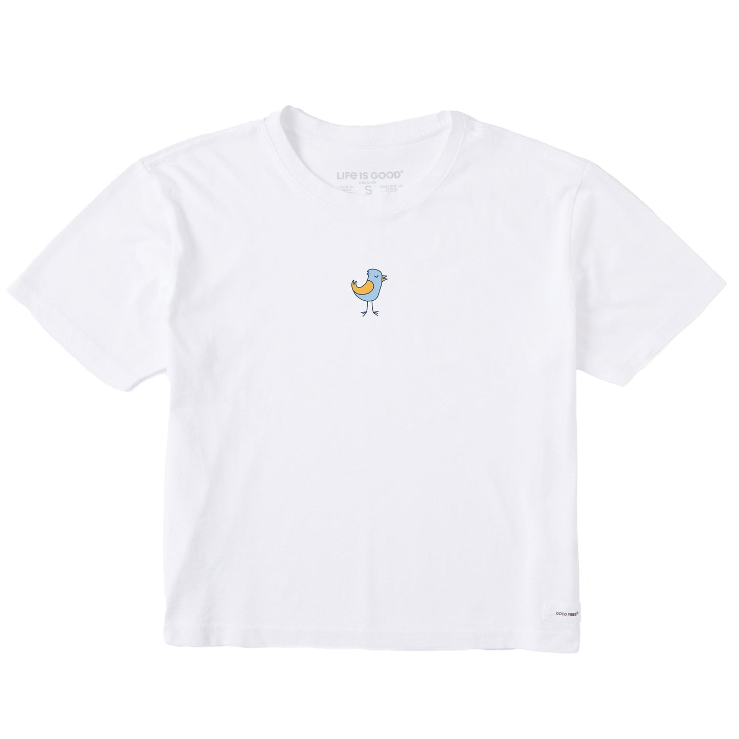Women's Bert's Smile Bird Short Sleeve Crusher Boxy Tee