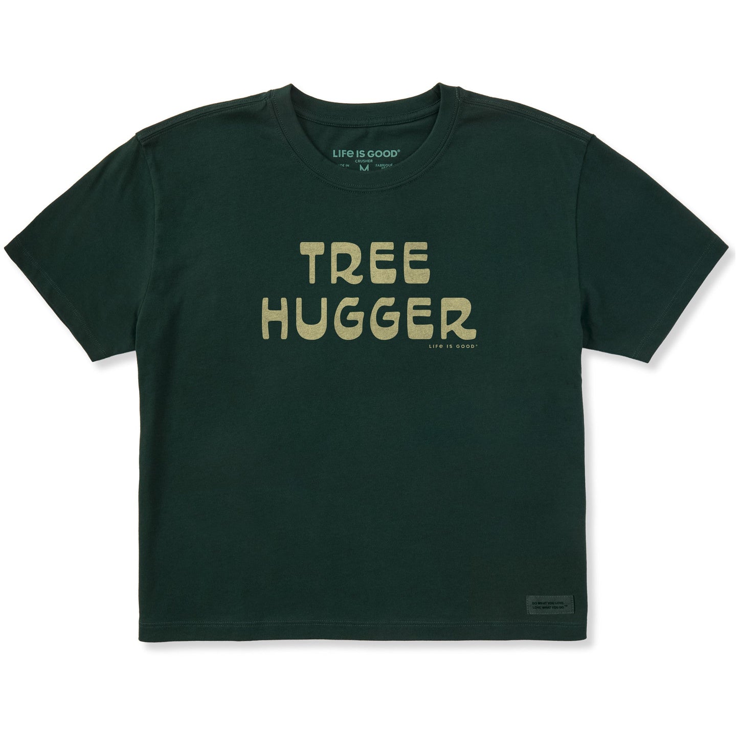 Women's Tree Hugger Script Short Sleeve Crusher Boxy Tee