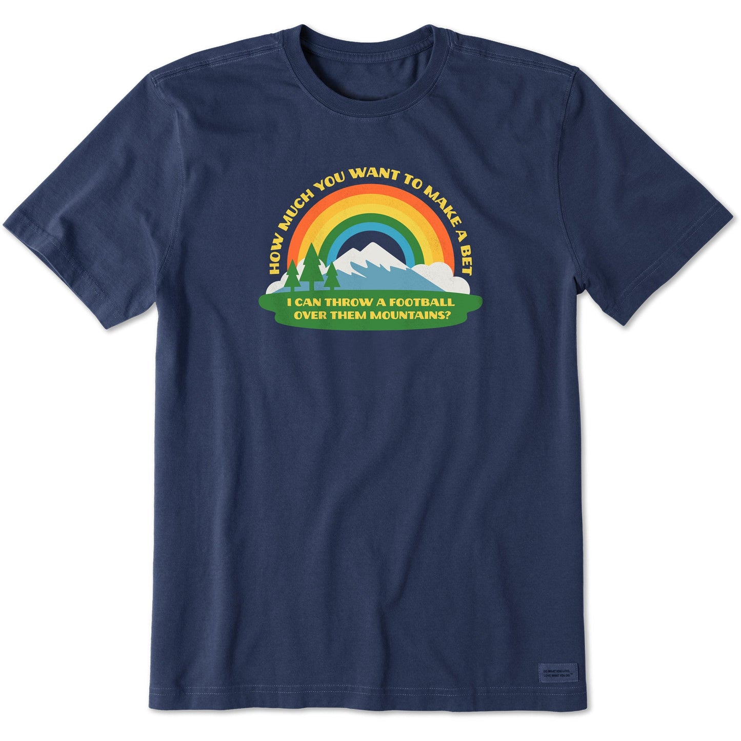 Men's Football Over Them Mountains Short Sleeve Tee