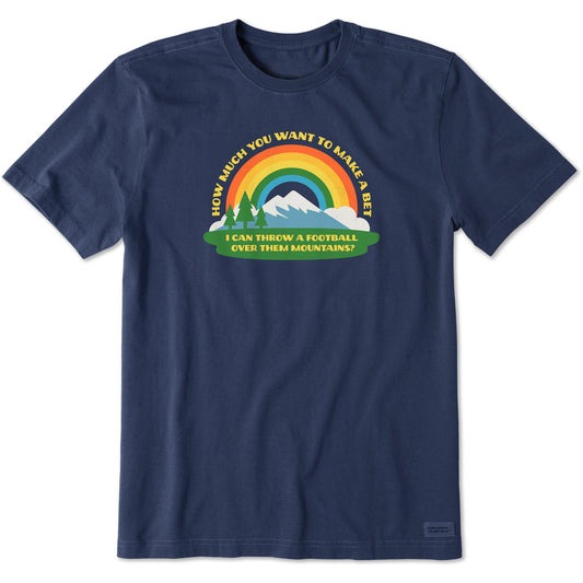 Men's Football Over Them Mountains Short Sleeve Tee