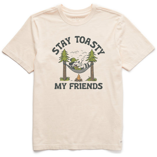 Men's Stay Toasty My Friends Short Sleeve Crusher Tee