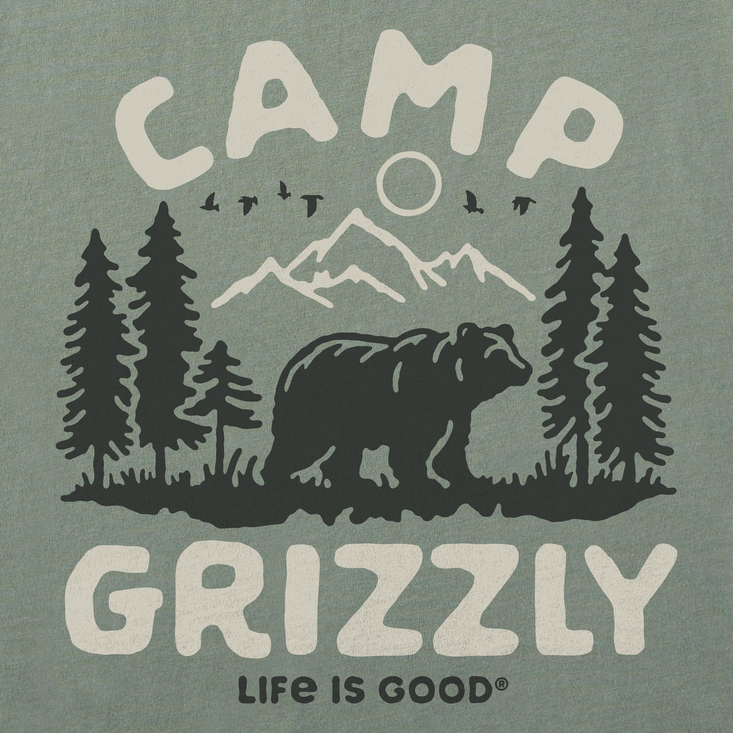 Women's Camp Grizzly Short Sleeve Crusher Boxy Tee
