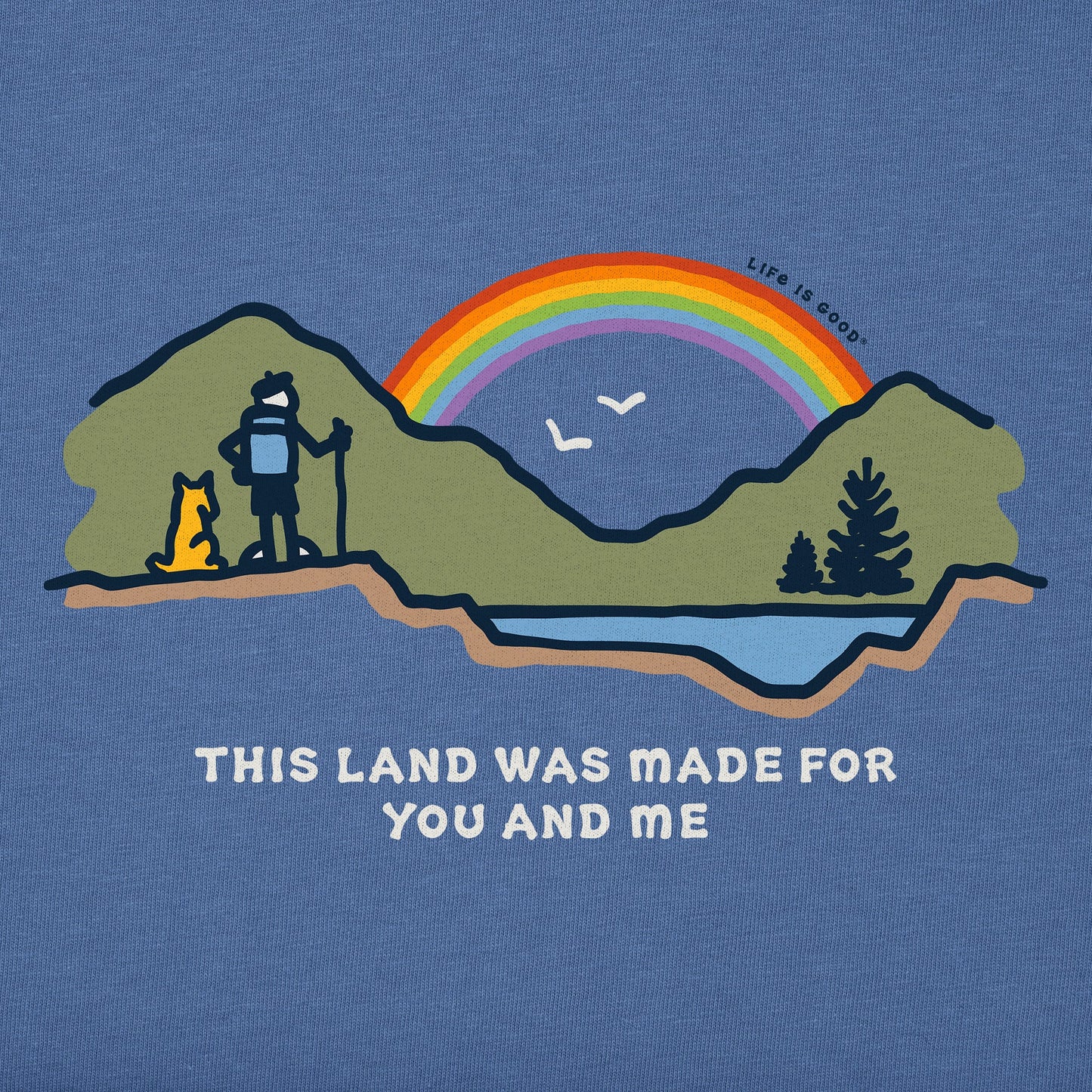 Women's This Land Was Made For You and Me Short Sleeve Tee