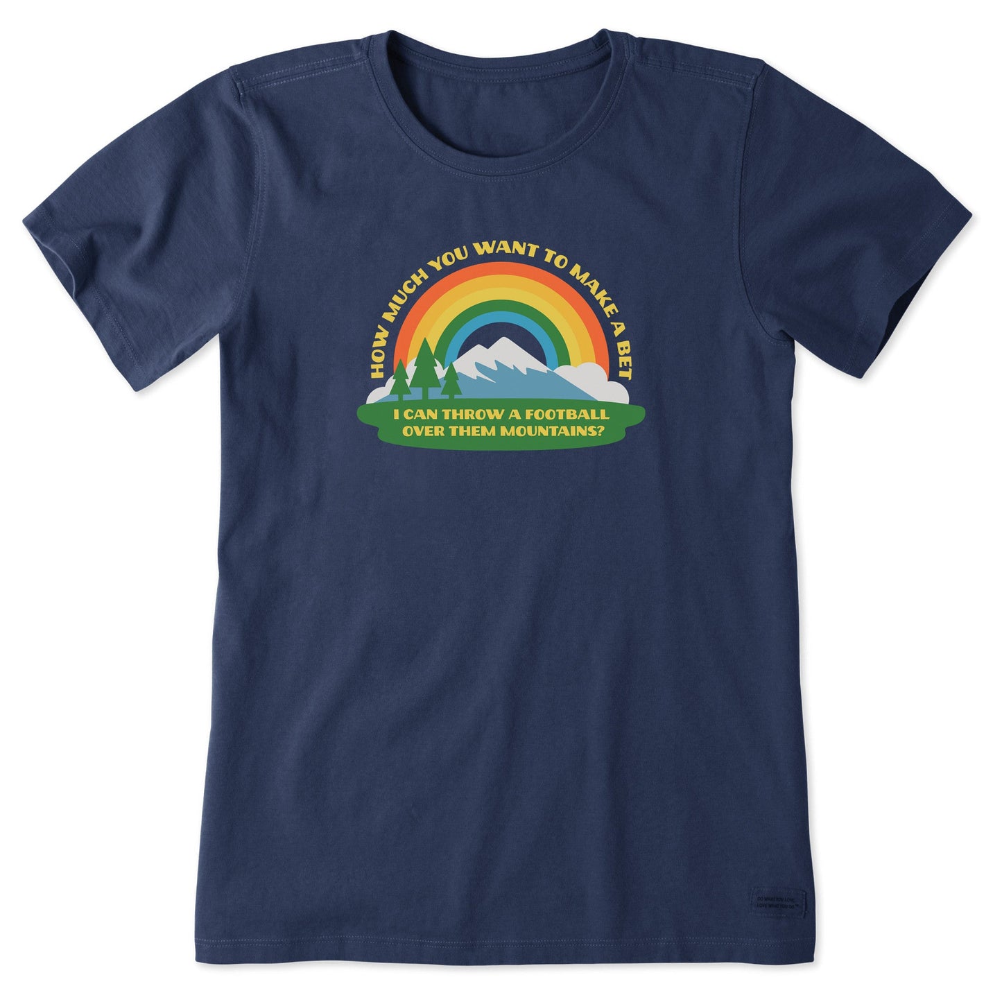 Women's Football Over Them Mountains Short Sleeve Tee