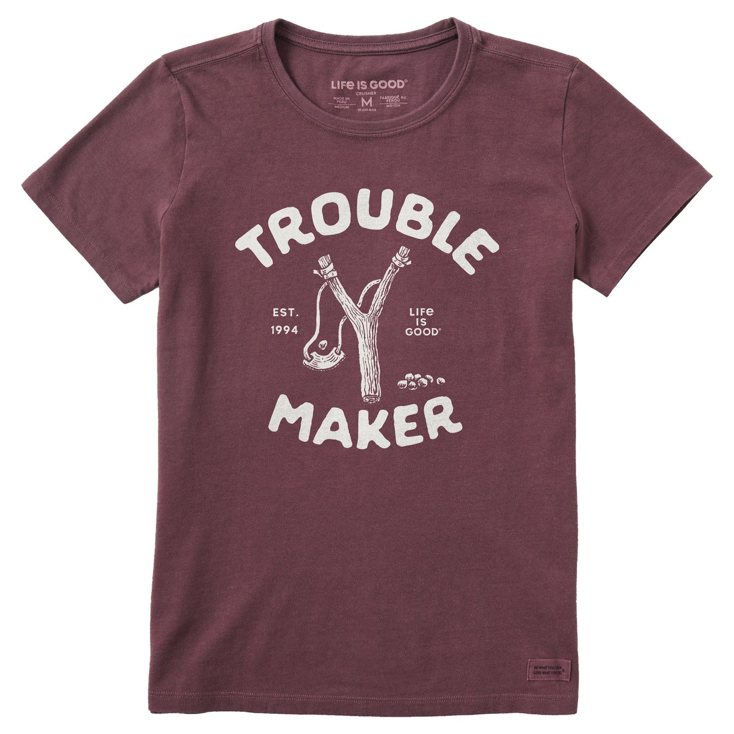 Women's Trouble Maker Short Sleeve Crusher Tee
