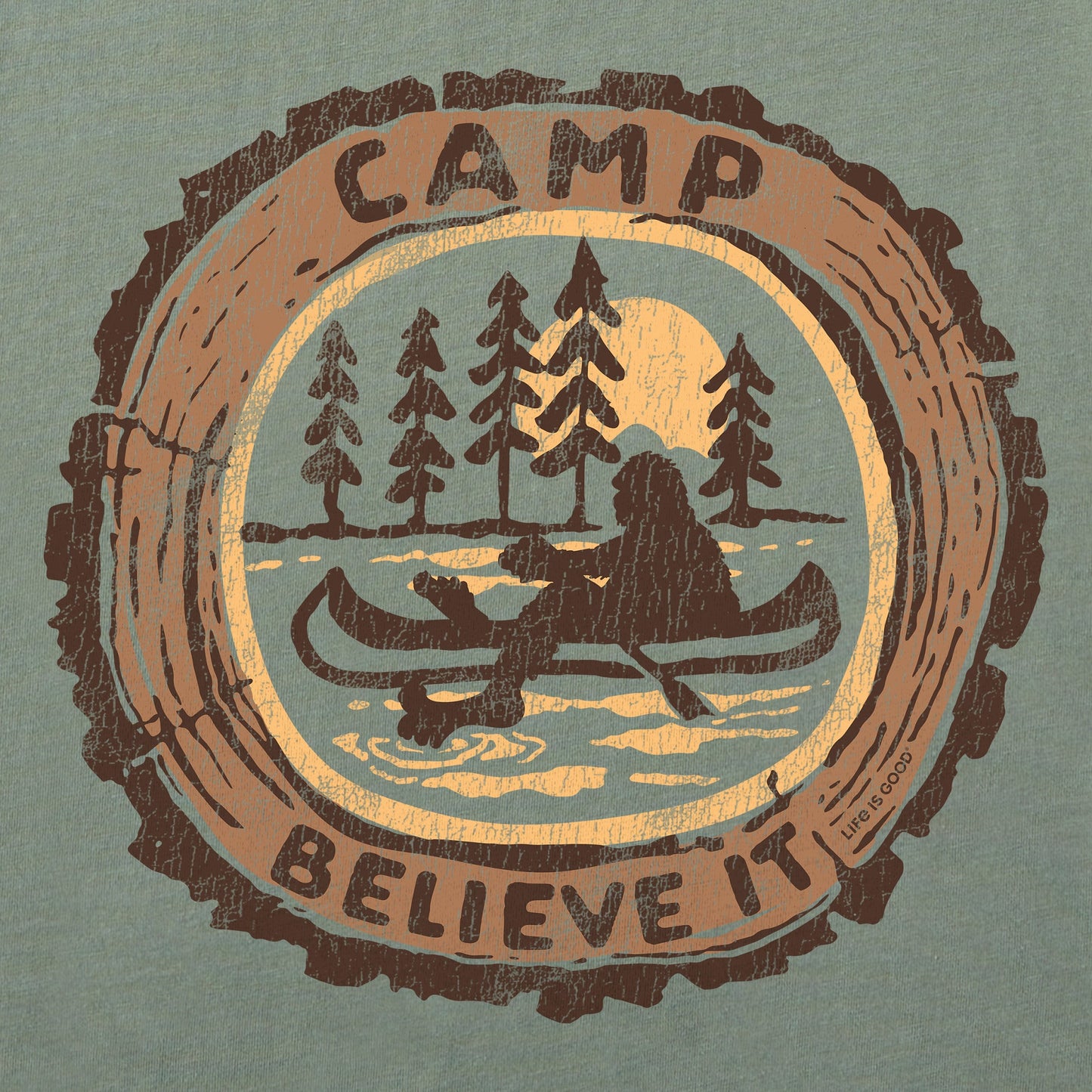Women's Camp Believe It Short Sleeve Crusher Tee