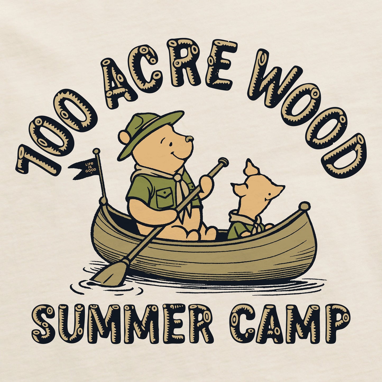 Women's 100 Acre Wood Summer Camp Short Sleeve Crusher Tee