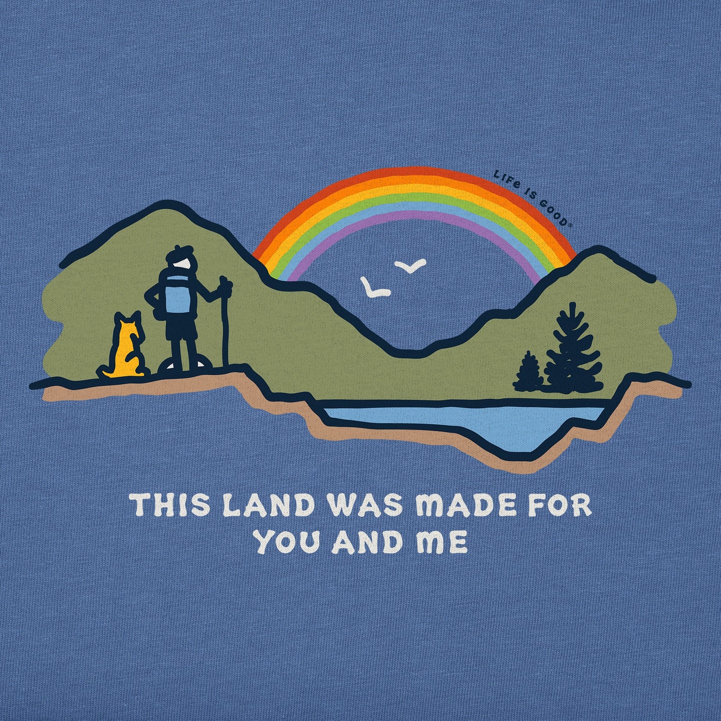 Women's This Land Was Made For You and Me Short Sleeve Tee