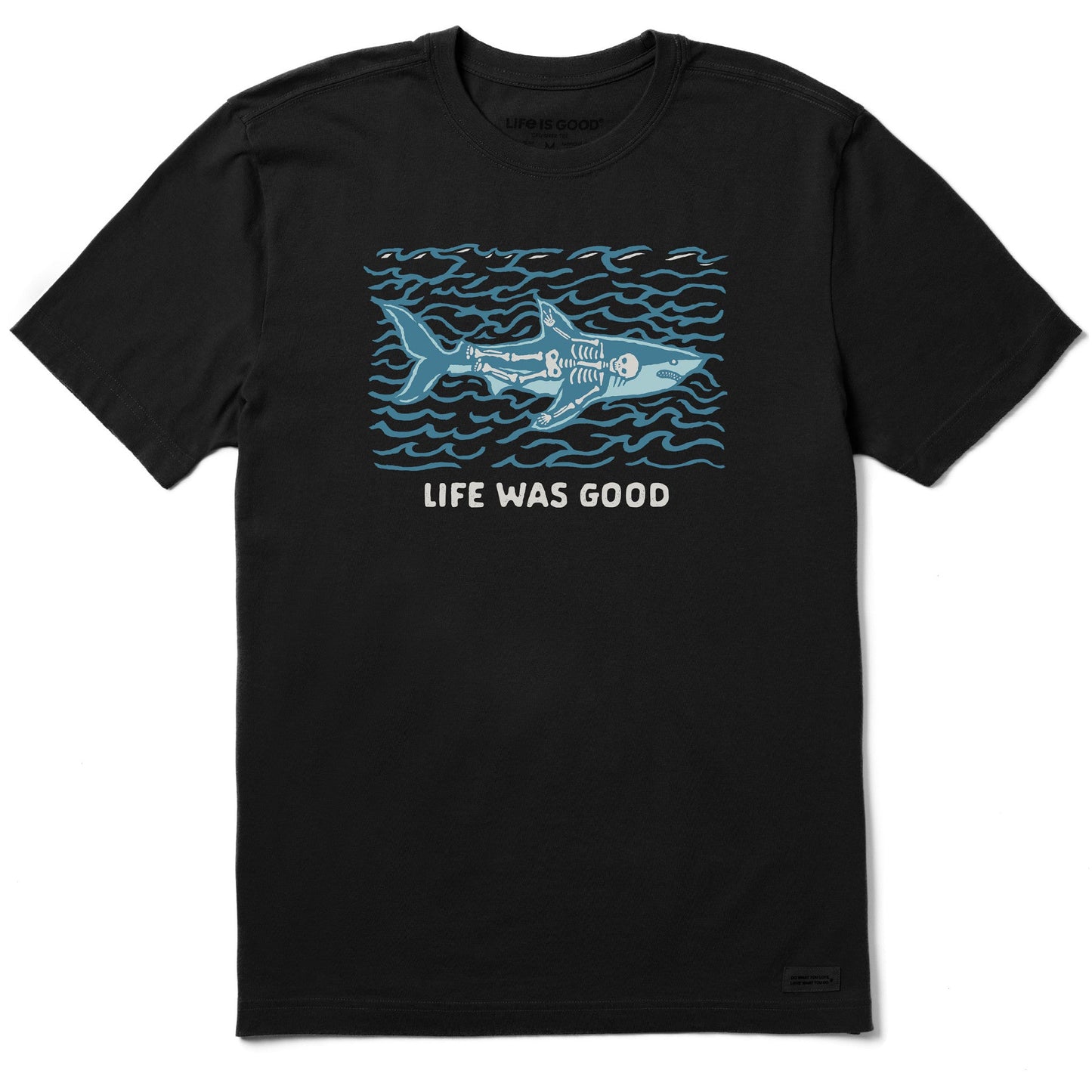 Men's Life Was Good Shark Short Sleeve Tee